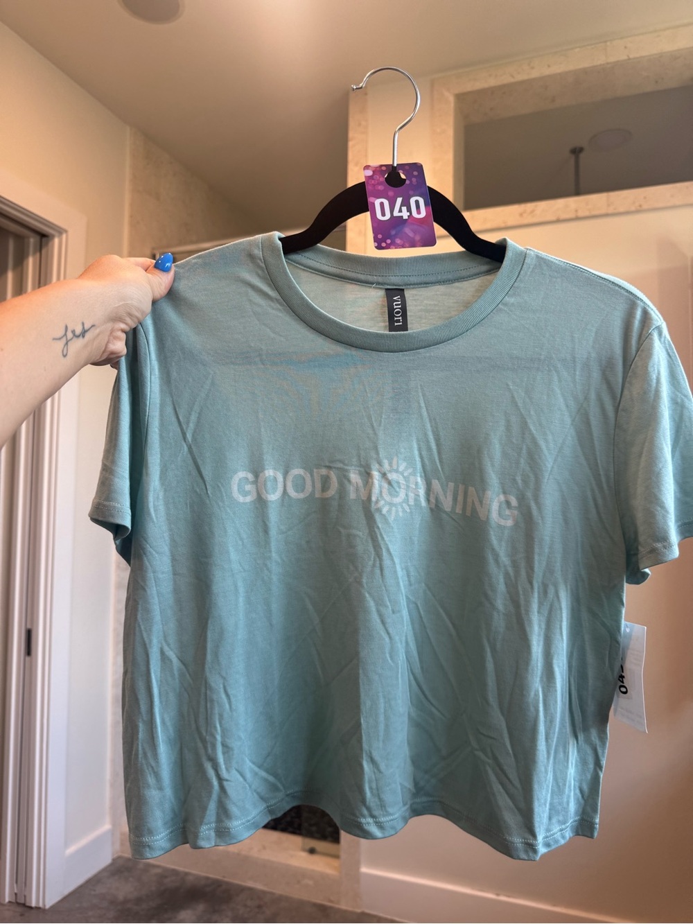 40. Vuori Good Morning Tee - Mint Green